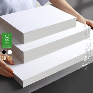 100 Tờ Giấy Kraft MIYUNA A4 Trắng Kem 250gsm - Giấy bìa, Hard Kraft Paper dùng làm thủ công DIY Crafts, Thick Paperboard