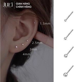  Bông tai 100% bằng bạc Ý, có hình ngọc trai siêu đẹp, trắng sáng trọn đời| KT1034 JULI
