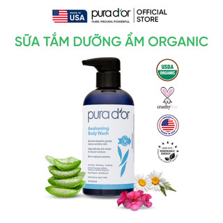 SỮA TẮM HỮU CƠ DƯỠNG ẨM CHO MỌII LOẠI DA AWAKENING BODY WASH ORGANIC PURA DOR 473ML