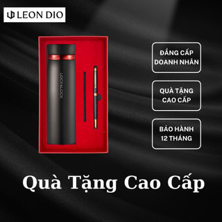 Set Quà Tặng Leon Dio Bút Ký Tên (Tùy chọn) & Bình Giữ Nhiệt Chính Hãng Lock&Lock Feather Light 450ml
