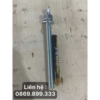Bulong hoá chất M12x160 kèm theo ống nhộng M12