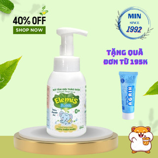 Bọt tắm gội thảo dược cho trẻ từ sơ sinh Elemis Bubble chai 250ml hết rôm sảy, mụn nhọt,mẫn ngứa