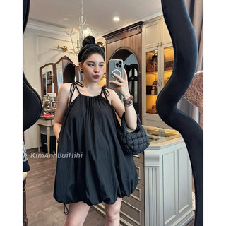 VÁY THÔ 2 DÂY QUẢ BÍ 2 LỚP Ảnh thật trải sàn