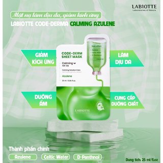 Mặt nạ Labiotte Code Derm Sheet Mask 25ml/miếng