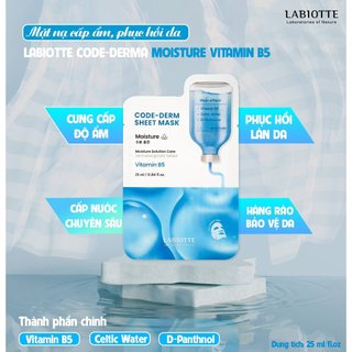 Mặt nạ Labiotte Code Derm Sheet Mask 25ml/miếng