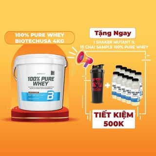 Sữa tăng cơ 100% pure whey biotechusa – 4kg