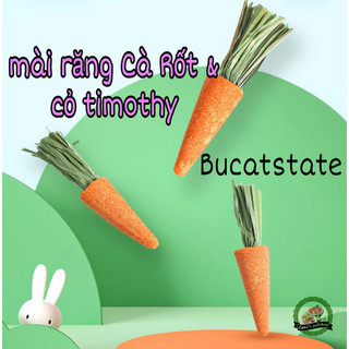 Mài răng cà rốt Bucatstate. Cà rốt và cỏ timothy mài răng cho hamster/thỏ/bọ ú