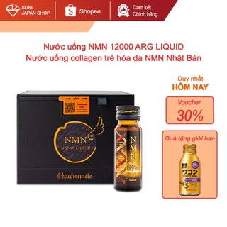 Nước uống nmn 12000 arg liquid, nước uống collagen trẻ hóa da nmn nhật bản