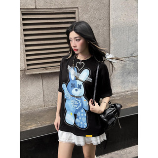 Áo thun unisex bad rabbit blue rabbit, áo phông thời trang nữ siêu xinh