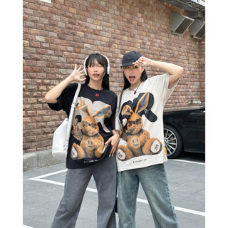 Áo thun nam nữ bad rabbit- black rabbit player, áo phông unisex chất liệu cotton siêu hot 2024