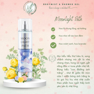 Xịt thơm toàn thân Bath And Body Works 236ML , Body mist Moonlight Path xịt thơm toàn thân chuẩn hàng Mỹ Auth