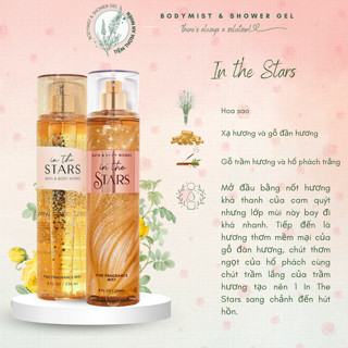 Xịt thơm toàn thân Bath And Body Works 236ML , Body mist In The Stars xịt thơm toàn thân chuẩn hàng Mỹ Auth