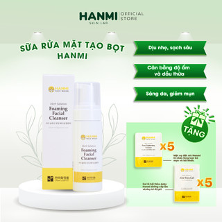 Sữa rửa mặt tạo bọt Hanmi dịu nhẹ sạch sâu sáng da ngăn ngừa lão hóa 150ml