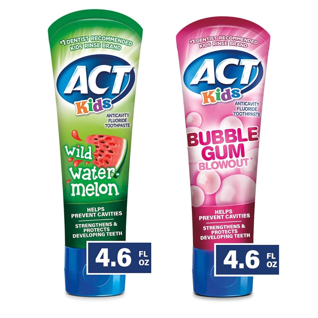 Kem đánh răng trẻ em có Flouride ACT Kids Anticavity Toothpaste 130g USA [dvcareshop]