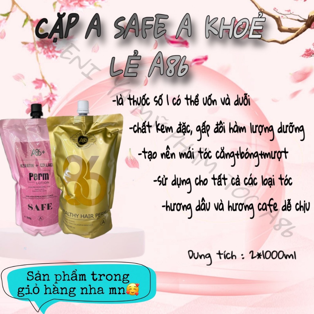 TÚI UỐN DUỖI A SAFE LẺ  và A KHOẺ LẺ A86 1000ML
