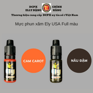 Mực phun xăm Ely của Mỹ tông phun mày, môi có lọ chiếc 5ml cung cấp Elly Đặng dụng cụ phun xăm