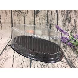 Hộp nhựa oval đế đen F70