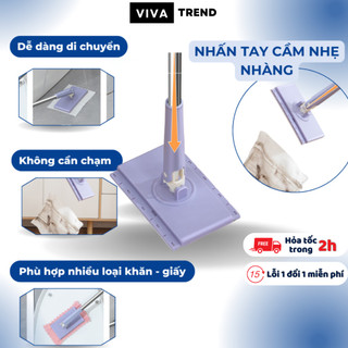 Cây lau nhà thông minh không cần giặt, chổi lau nhà đa di năng trên mọi bề mặt thế hệ mới