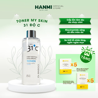 Toner My Skin 31 Độ C cấp ẩm làm sáng và đều màu da hỗ trợ se lỗ chân lông ngăn ngừa mụn 400ml
