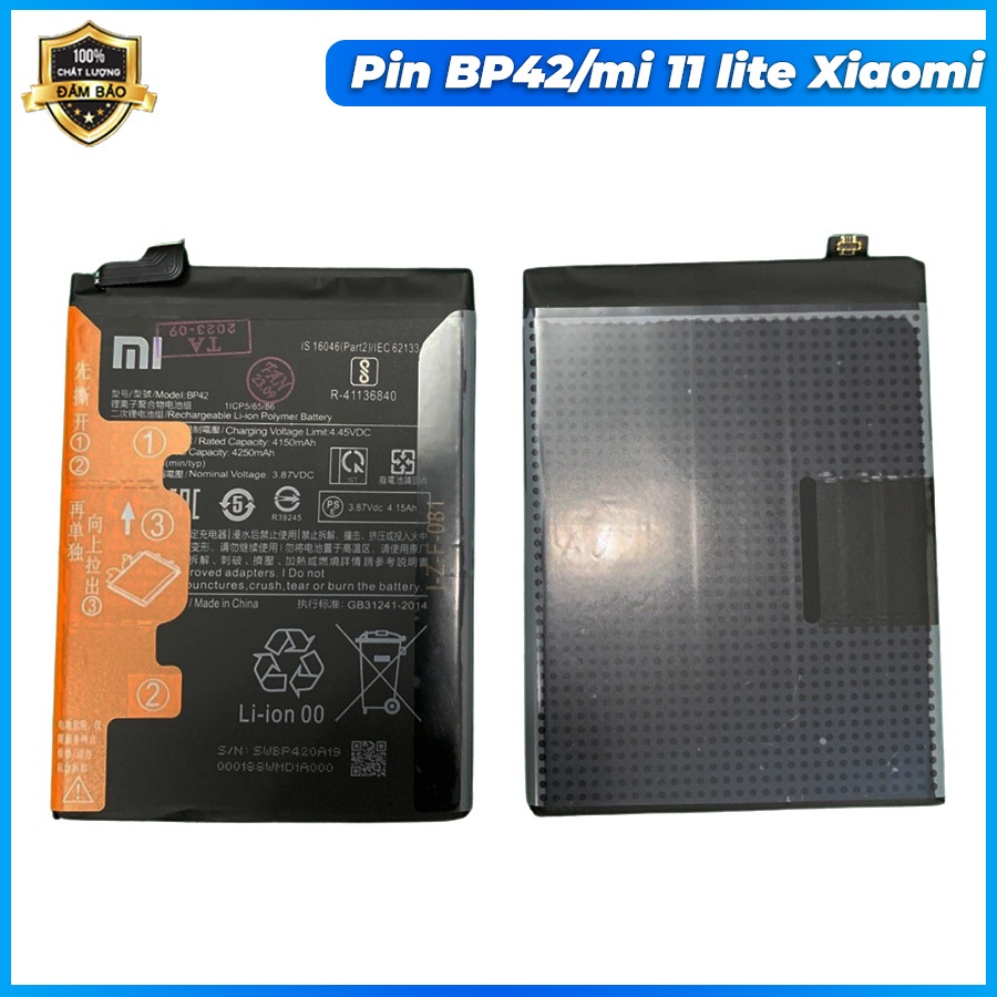 Pin BP42/ mi 11 lite xiaomi mới