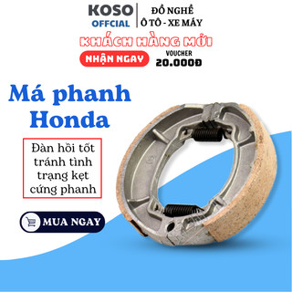 Bố thắng (má phanh) sau xe số KOSO kèm lò xo dùng thay thế cho  các loại xe số : Dream, Wave,future