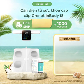 Cân điện tử sức khoẻ cao cấp Crenot inBody i8 đo 31 chỉ số cơ thể inBody mini thông minh học phân tích cân nặng y học