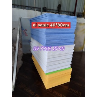 COMBO 10 Tấm nỉ Acoustic Sonic kích thước 40 x 80cm dày 1cm dùng để tiêu âm, cách âm chống cháy