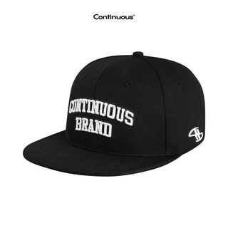 Nón snapback continuous - logo continuous brand/ black