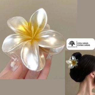 Kẹp Tóc Hoa Sứ Arganmidas Nữ Tính (Màu ngẫu nhiên)