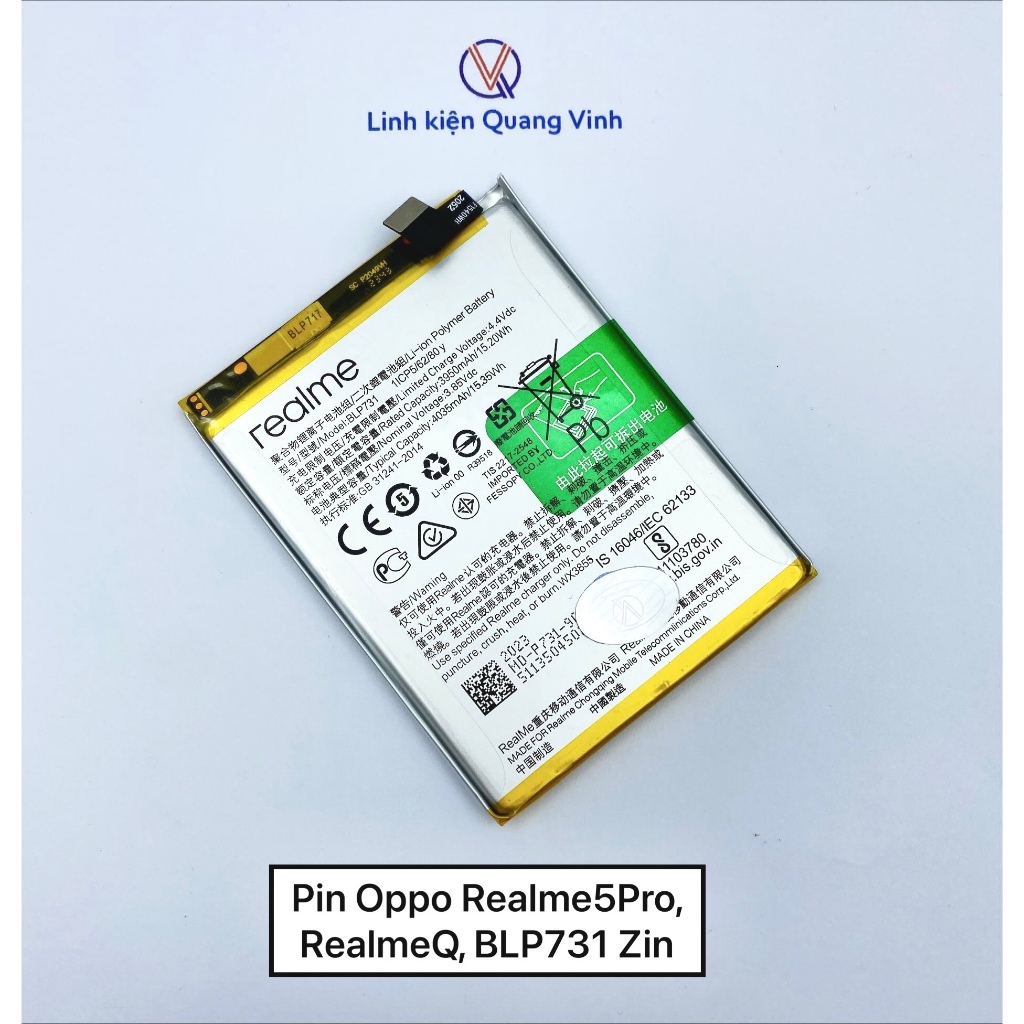 Pin Oppo Realme 5Pro, RealmeQ, BLP731 Zin