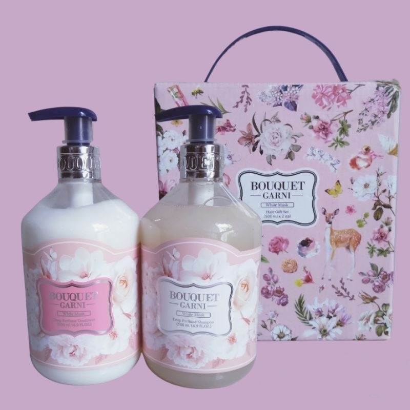 Combo dầu gội xạ hương trắng bouquet garni 1000ml