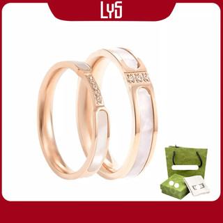 Nhẫn cặp đôi Dreamy Couple Ring Rose Gold - Khắc tên theo yêu cầu