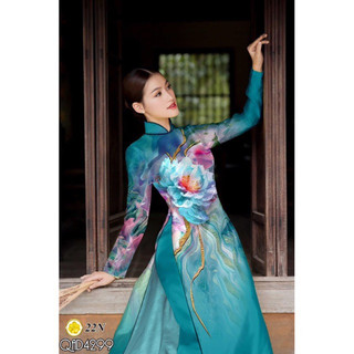 Vải áo dài in 3D đẹp - độc - lạ - hợp xu hướng - đủ màu MS035