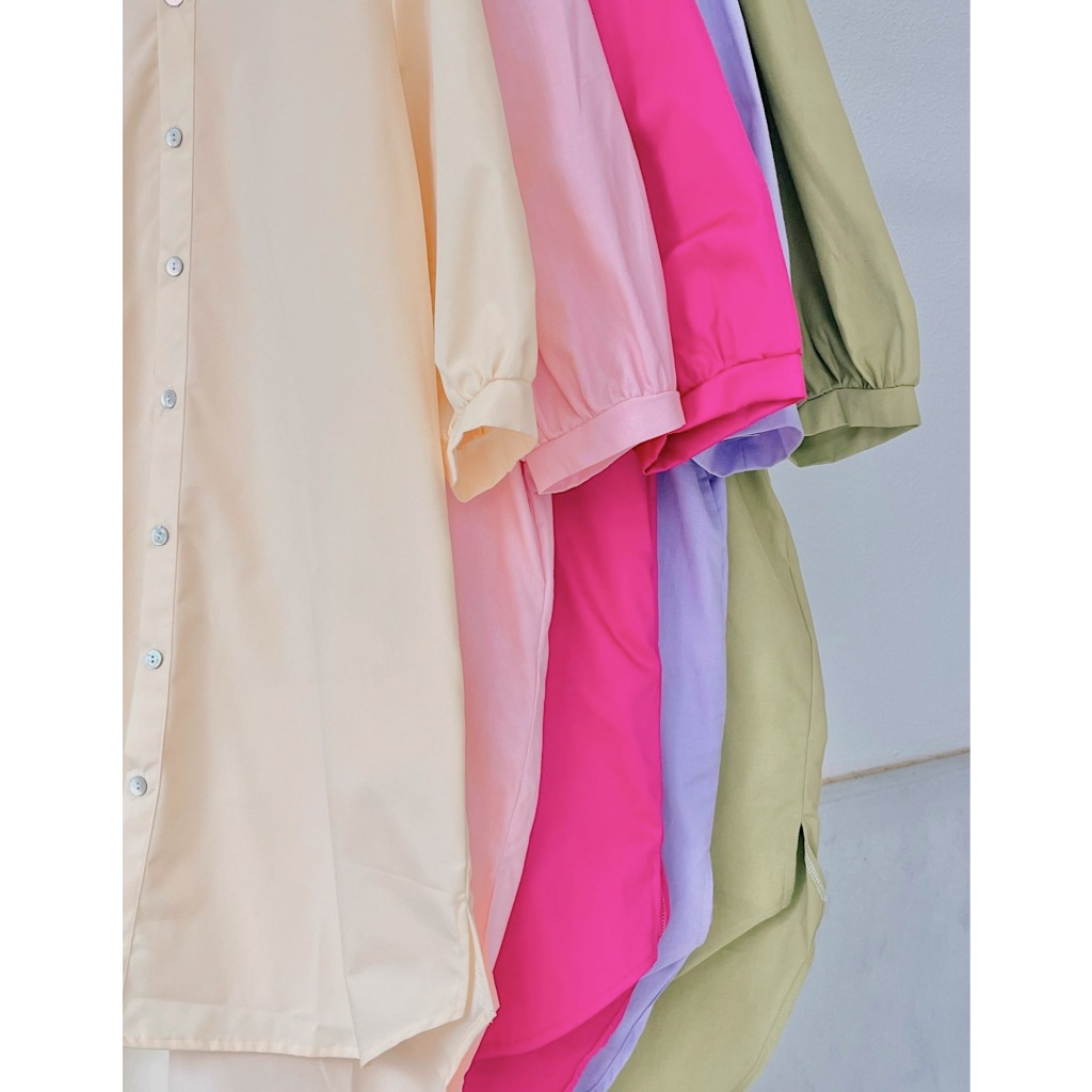 Đầm Sơ Mi Cotton (Xanh Green) (Made By Mya)