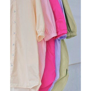 Đầm sơ mi cotton
