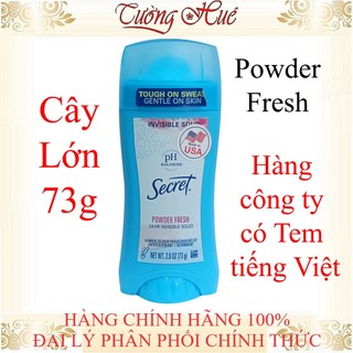Lăn Sáp Khử Mùi Nữ Secret pH Balanced 24Hr Invisible Solid - 59g/73g ( Có lựa chọn )
