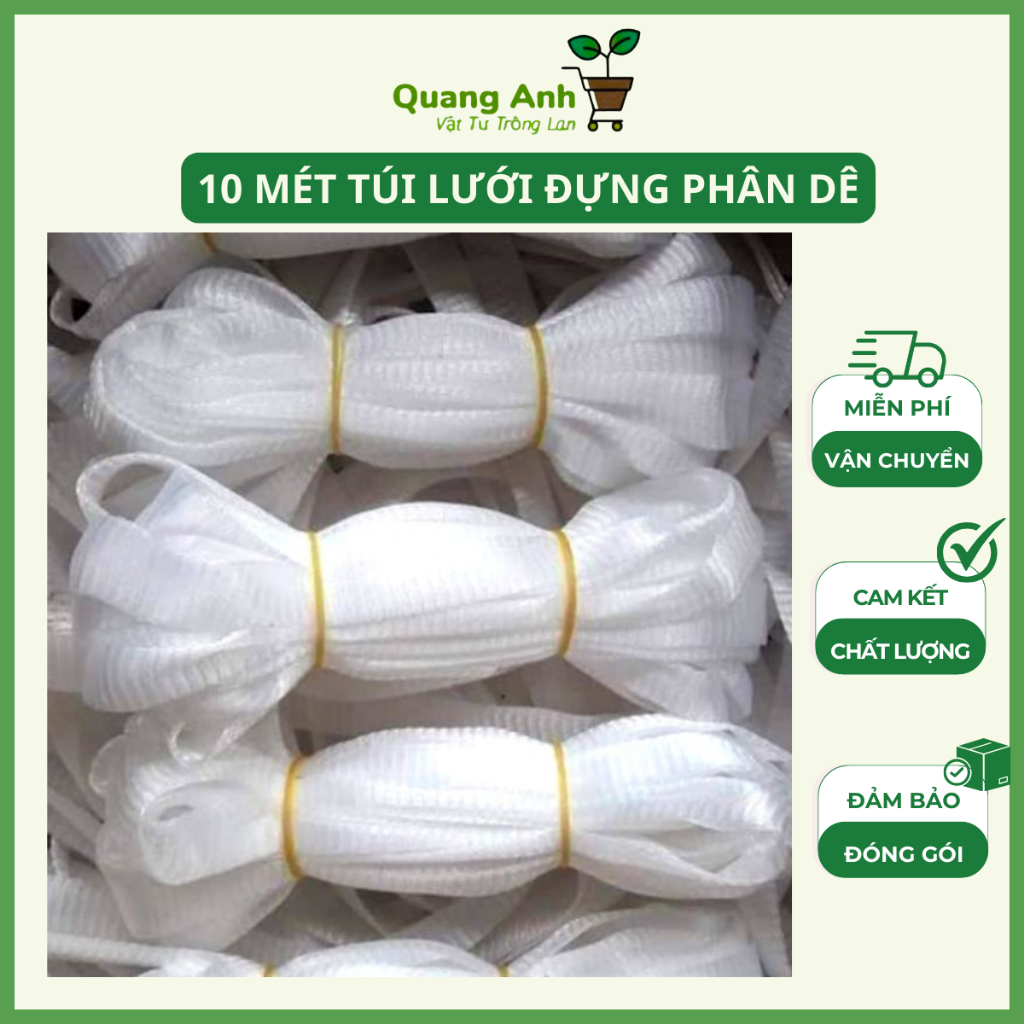 50 mét túi lưới đựng phân dê phân tan chậm bao hoa cho lan