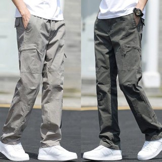 Quần Jogger Kaki Nam Ống Xuông,Lưng Thun Co Giãn,Đường Chỉ Chắc Chắn,Thời Trang Đường Phố