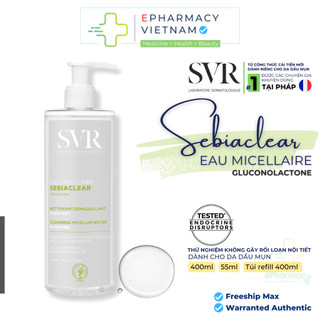 Nước Tẩy Trang SVR Sebiaclear Eau Micellaire Dành Cho Da Dầu Mụn Nhạy Cảm