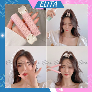 Lô cuốn tóc mái Elita kẹp ống lô tạo kiểu làm phồng tóc xoăn tự dính phong cách Hàn Quốc KT29