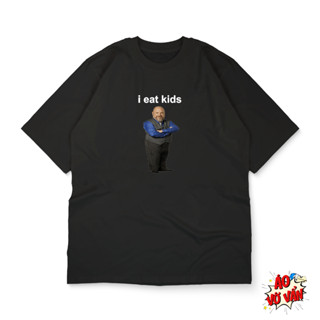 Áo thun local brand I eat kids | Áo Vớ Vẩn | Áo oversize meme funny - cotton 100% nam nữ unisex