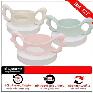 Tay cầm bình sữa Moyuum silicon, phù hợp với tất cả bình cổ rộng