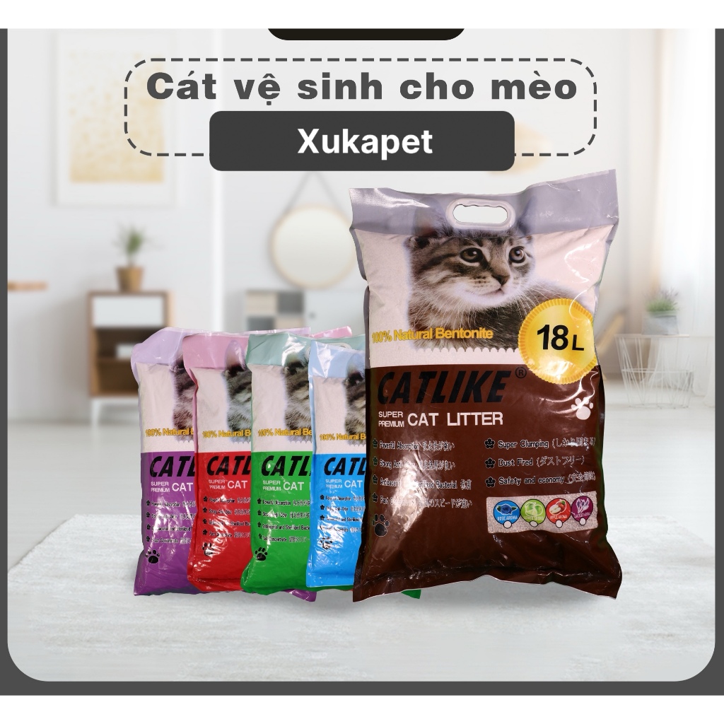 Cát Nhật Lna vệ sinh dành cho mèo cao cấp dung tích 18L