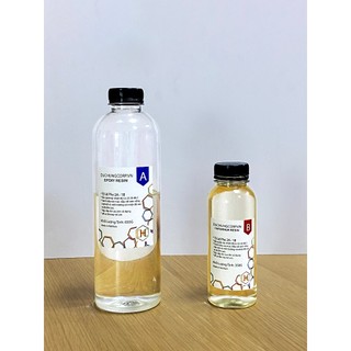 (DH01) Keo Epoxy Resin 2A 650ml : 1B 350ml khô nhanh chuyên làm sợi carbon, mặt bàn, đồ trang trí,..