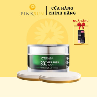 Kem dưỡng trắng da, ngừa lão hoá ốc sên 80% s+miracle tiger snail cream hàn quốc - 50ml