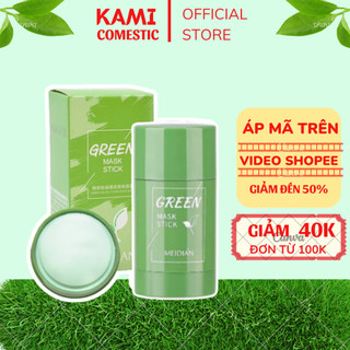 Mặt nạ bùn trà xanh, mask trắng da, mặt nạ cấp ẩm, mask dạng thỏi - kami