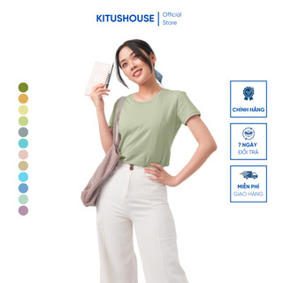 [BẢNG MÀU 2] Áo Thun Trơn Nữ, Áo Phông Trơn Nữ Cổ Tròn Basic 100 Cotton Cao Cấp Thoáng Mát Tay Ngắn 44 Màu - Áo Có Eo