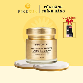 Kem dưỡng trắng da, chống lão hóa collagen & idebenone s+miracle hàn quốc 80ml