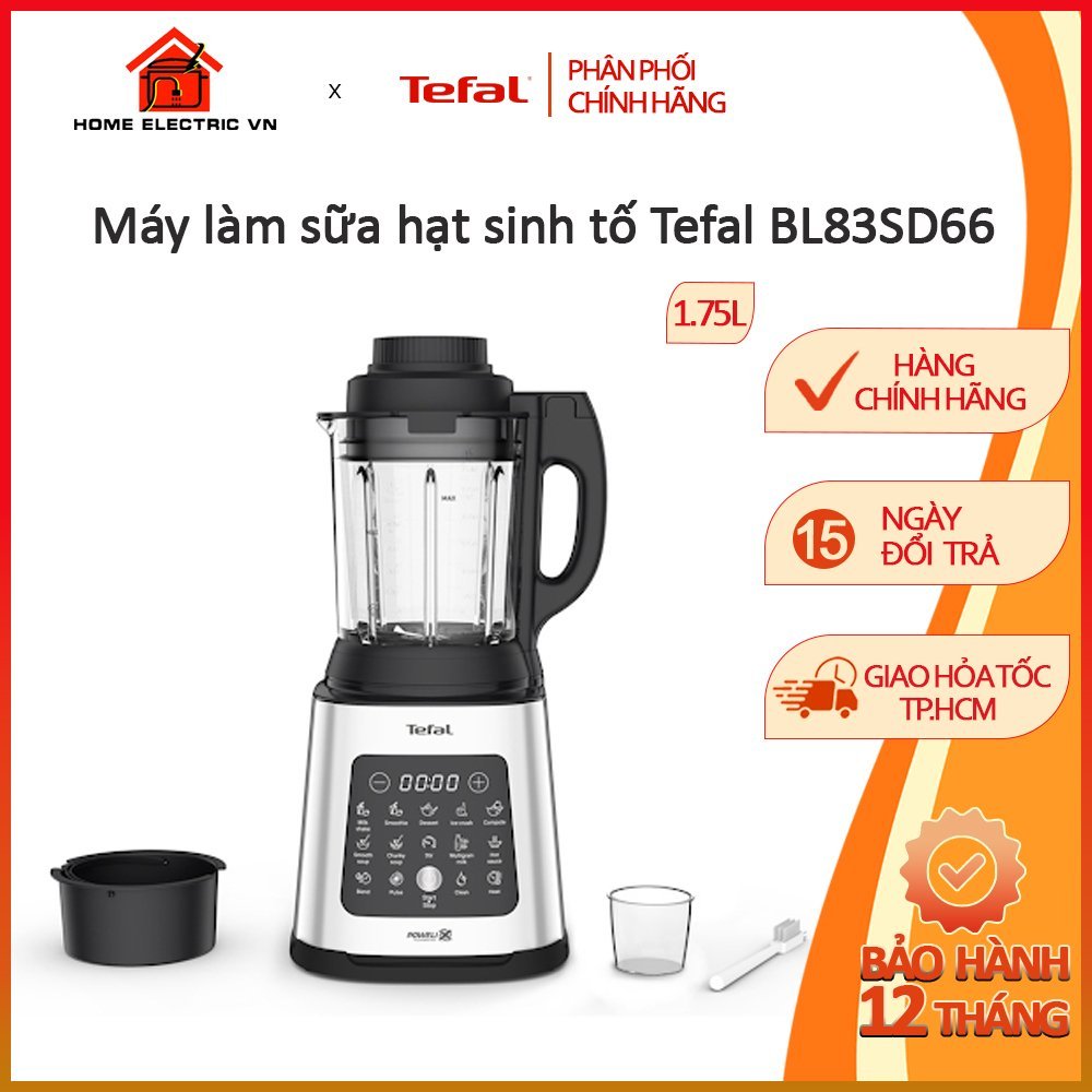 Máy Sinh Tố Xay Nấu Đa Năng và Sữa Hạt Tefal BL83SD66 Hàng Chính Hãng