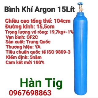Chuyên dụng Hàn Tig Bình Argon 15Lít